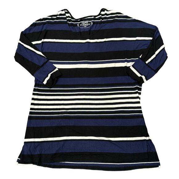 Soma Women's Live Lounge Wear Lightweight Scoop Neck Tunic Striped Top Size XL - Picture 1 of 11
